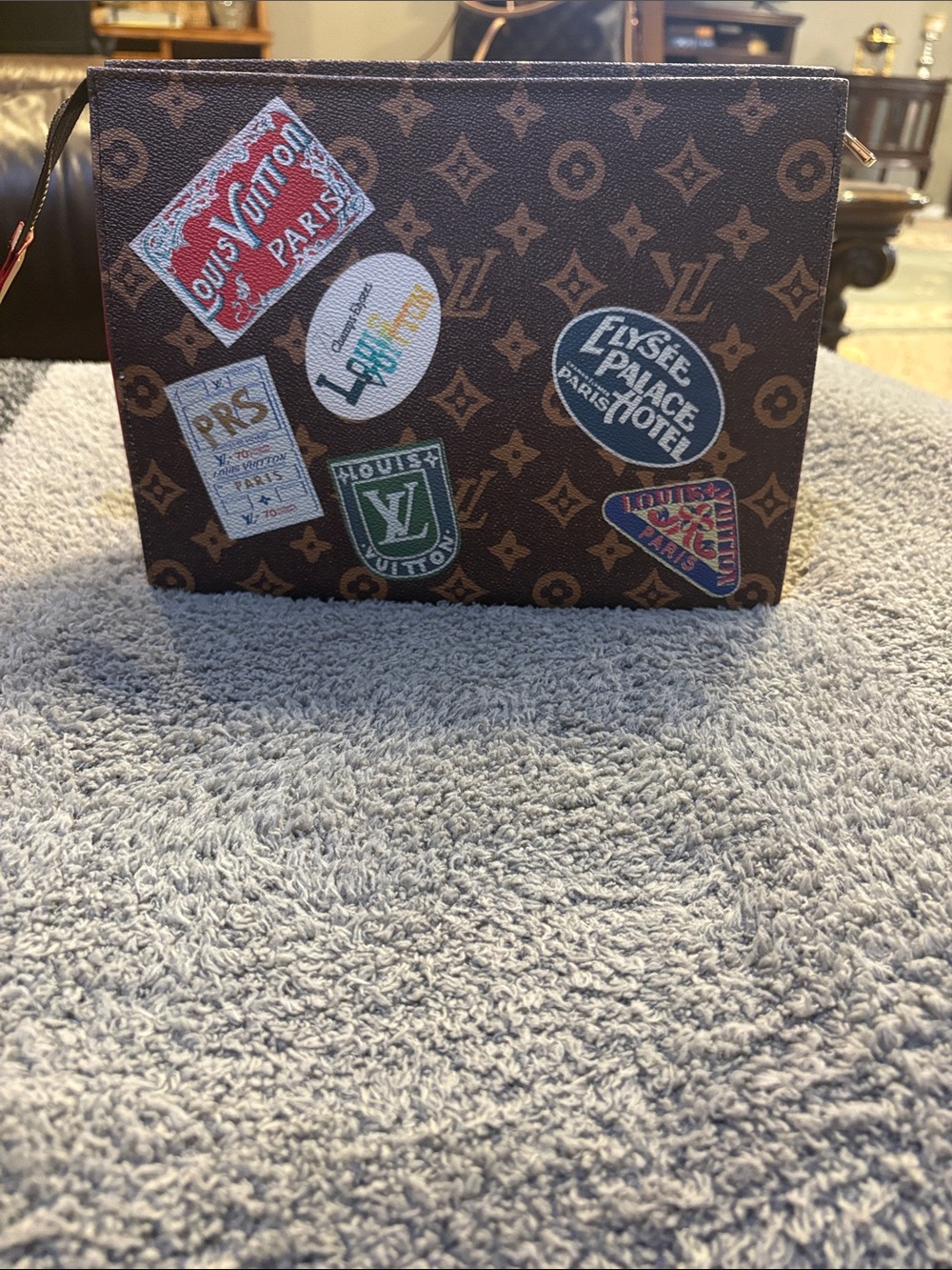 Inspired toiletry pouch.